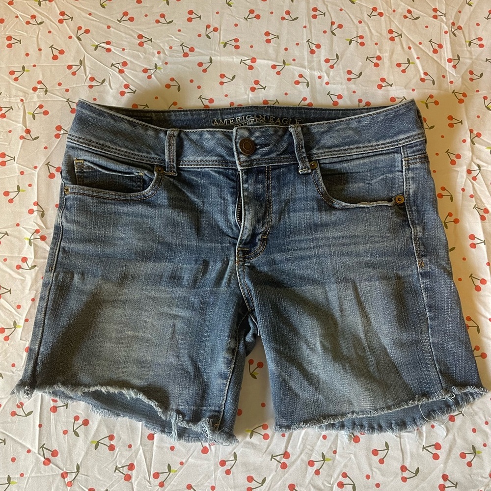 brand: American Eagle Outfitters   size: 10   color: Light Wash